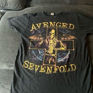 Avenged Sevenfold Atone T-Shirt Black Size Large Vintage